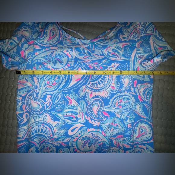 Lilly Pulitzer Kimi Dress In Zanzibar Blue size XS EUC - Picture 3 of 10